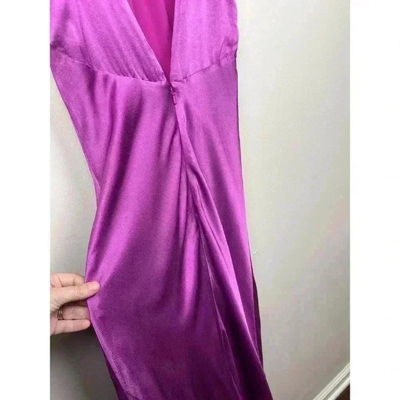 NWT Bardot Wintour Purple Glo Maxi Slip Dress - size 4 - Picture 5 of 7